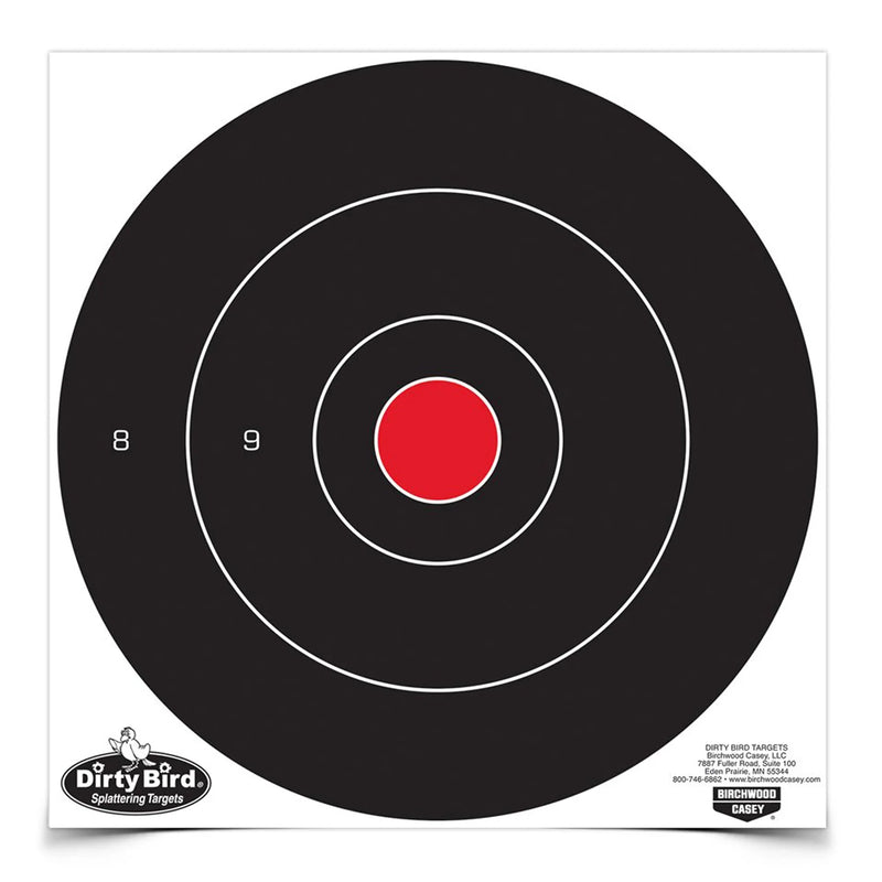 Birchwood Casey Dirty Bird Round Bullseye Target 12-Inch - Hoplite Armor