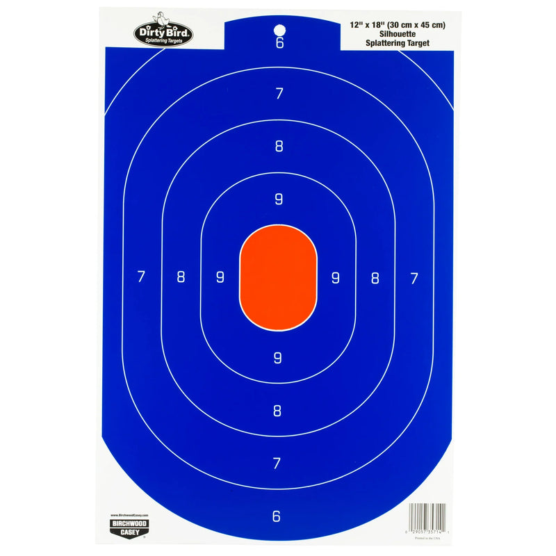 Birchwood Casey Dirty Bird Black/Orange Silhouette Target 8-Pack - Hoplite Armor