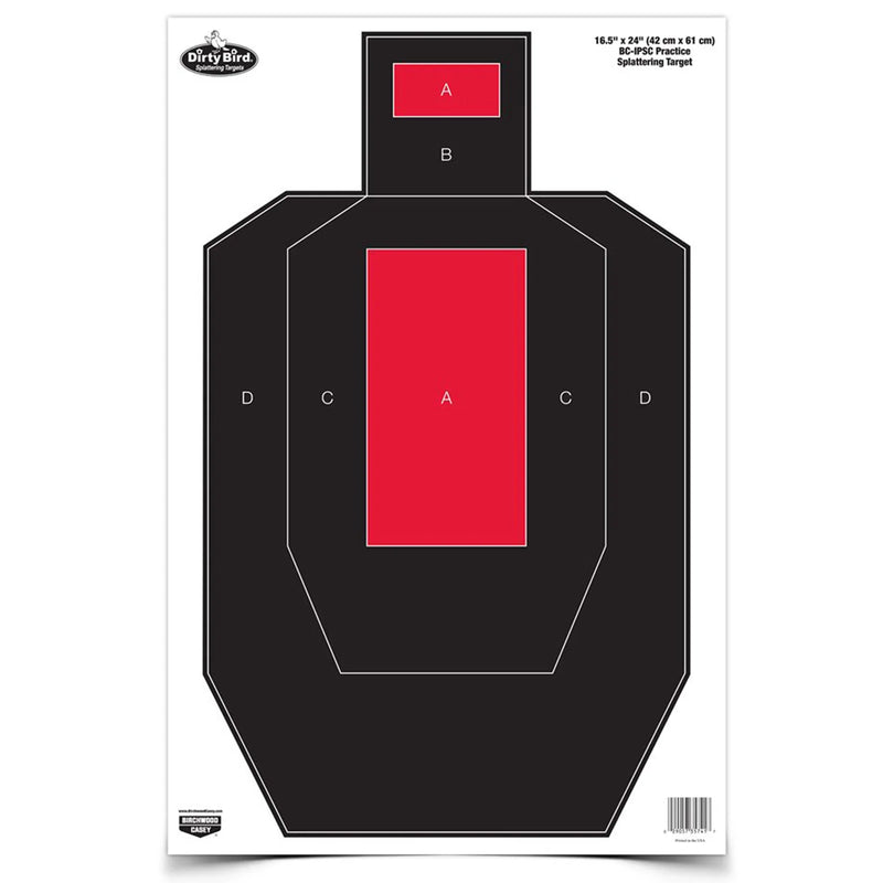 Birchwood Casey Dirty Bird IPSC Practice Target 3-Pack - Hoplite Armor