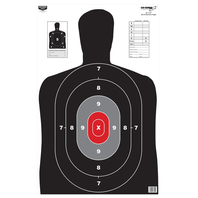 Birchwood Casey EZE-SCORER Red Target - Hoplite Armor