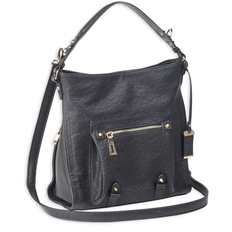 Bulldog Hobo Anna Purse Black - Hoplite Armor