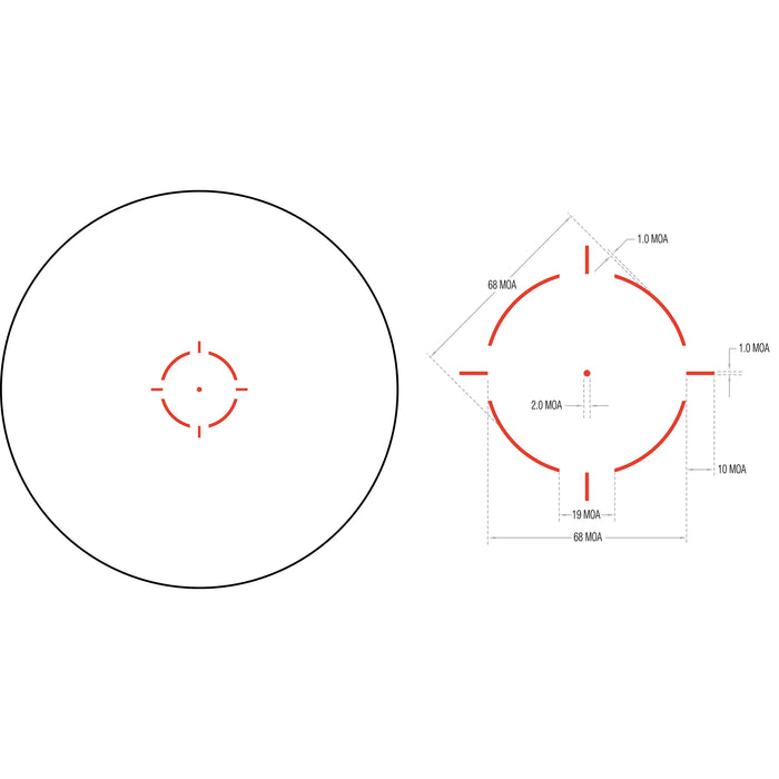 TRIJICON MRO HD RED DOT LWR 1/3 CO-W