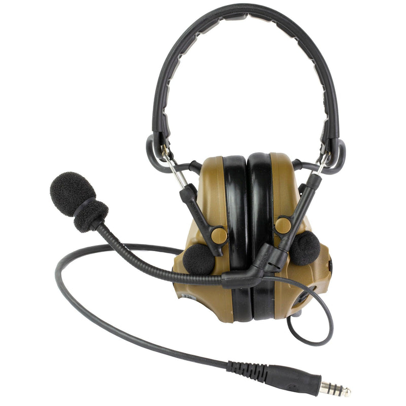 Peltor Comtac V Headset with Mic Coyote - Hoplite Armor