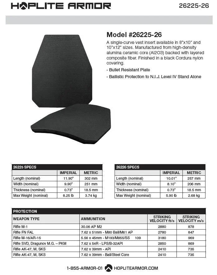 Level IV Body Armor Combo Swimmer Mark II Carrier - Hoplite Armor