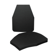 Two Swimmer Plates: NIJ Certified, Lightweight Level IV, Triple Curve, Stand Alone (26300) - Hoplite Armor Store