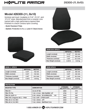 Two Swimmer Plates: NIJ Certified, Lightweight Level IV, Triple Curve, Stand Alone (26300) - Hoplite Armor Store