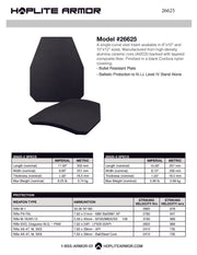 Body Armor Swimmer Plate Level IV - Hoplite Armor