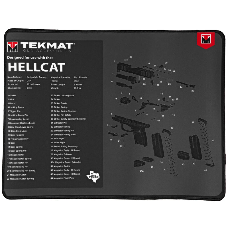 TekMat Ultra Pistol Mat Hellcat - Hoplite Armor