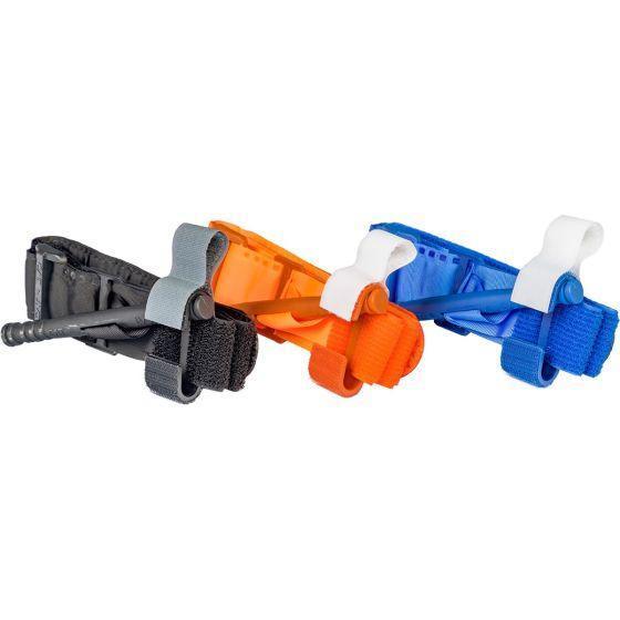 Tactical gear straps in black, orange, blue for body armor carriers and tactical equipment