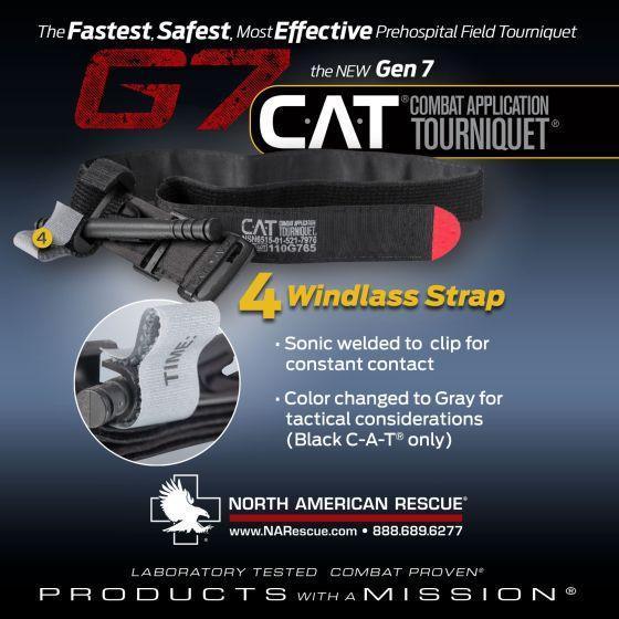 Gen 7 CAT Combat Application Tourniquet with Windlass Strap for tactical use