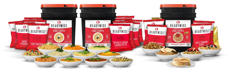 360 Servings ReadyWise Emergency Survival Food Storage - Hoplite Armor