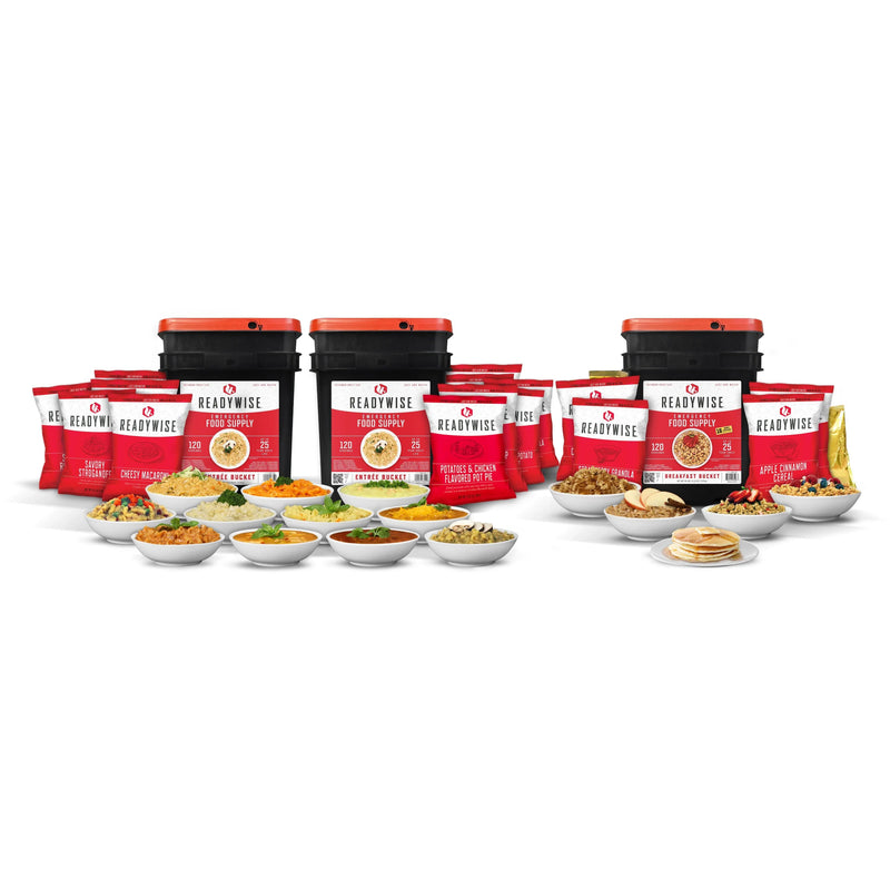 360 Servings ReadyWise Emergency Survival Food Storage - Hoplite Armor