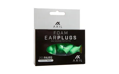 AXIL Foam Ear Plugs 20 Pair Travel Pack - Hoplite Armor