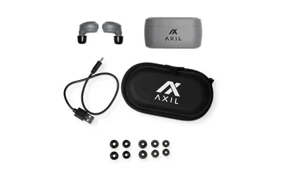 AXIL XCOR-DIG-R Tactical True Wireless Digital Earbuds Grey - Hoplite Armor
