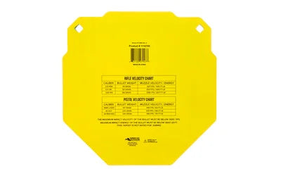 Caldwell AR500 13-Inch Octagon Shooting Target - Hoplite Armor
