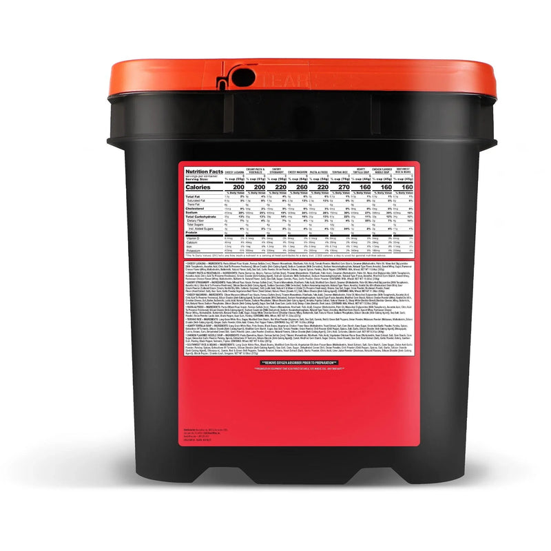 60 Serving Entree Bucket Emergency Food - Hoplite Armor