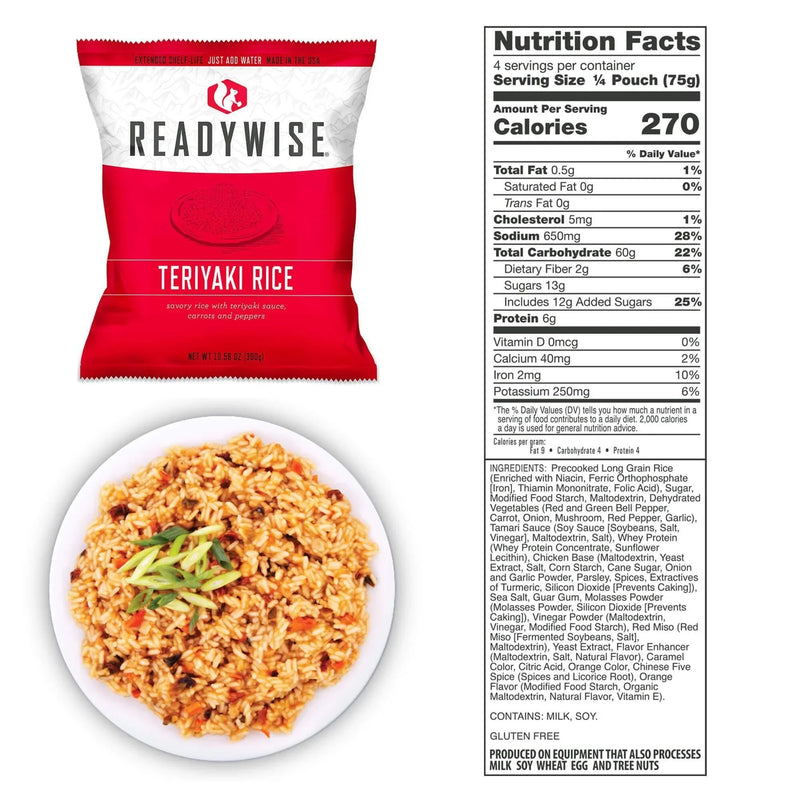 72 Hour Emergency Food and Drink Supply 32 Servings - Hoplite Armor