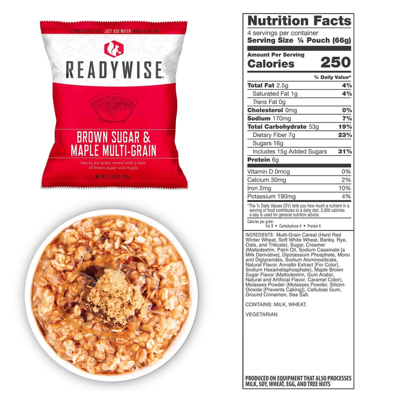 72 Hour Emergency Food and Drink Supply 32 Servings - Hoplite Armor