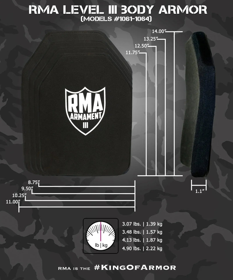 RMA Level III Multi-Curve M-L (Model 1062-1063 Gen2) - Hoplite Armor