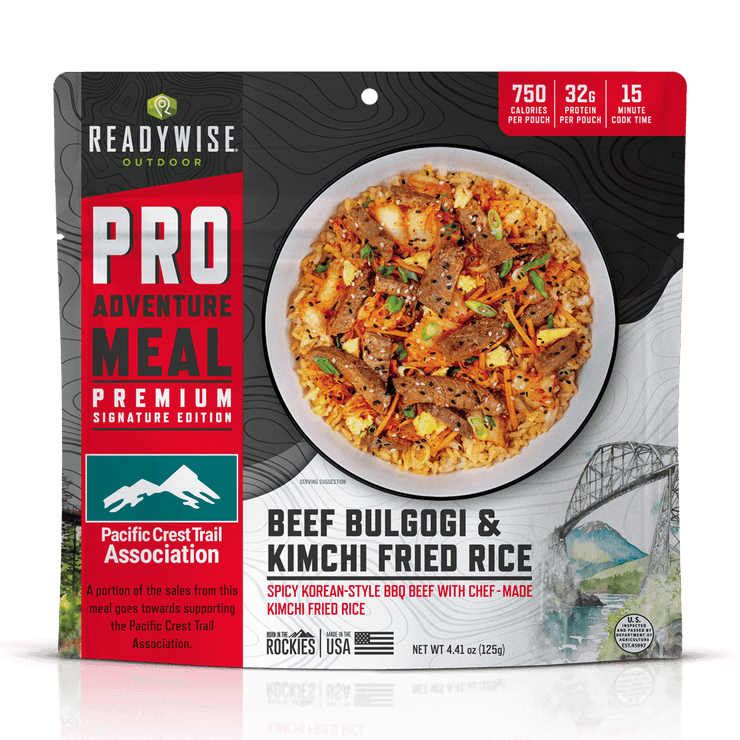 Beef Bulgogi & Kimchi Fried Rice - Signature Edition Pro Adventure Meal with the Pacific Crest Trail Association