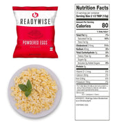 144 Servings Freeze Dried Powdered Eggs - Hoplite Armor