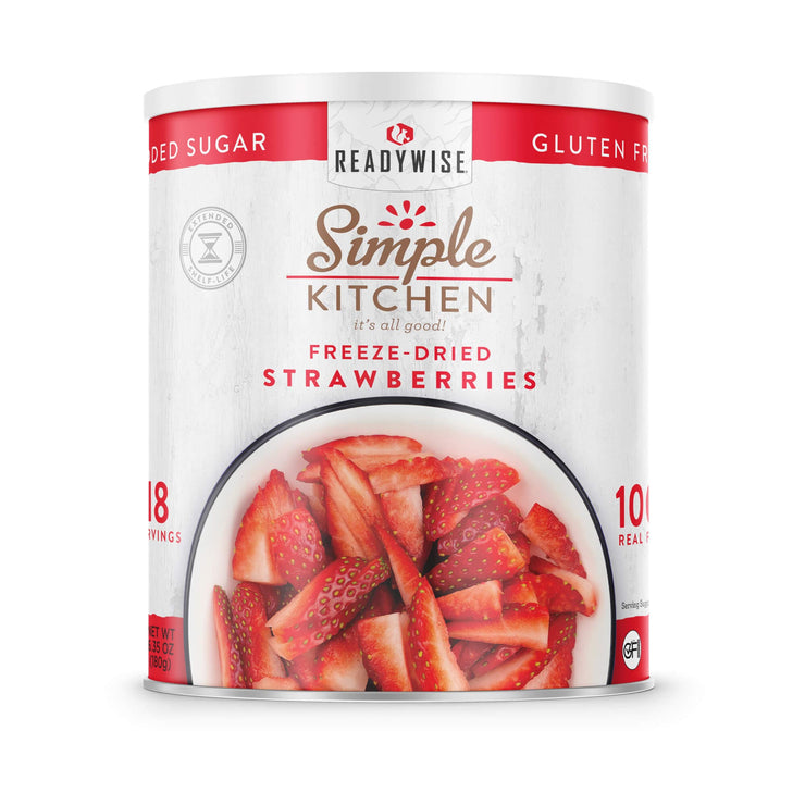 Freeze-Dried Sliced Strawberries - 18 Serving #10 Can