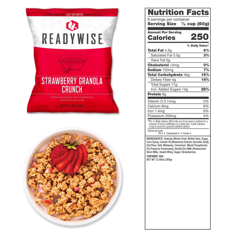 120 Serving Breakfast Bucket Emergency Food - Hoplite Armor