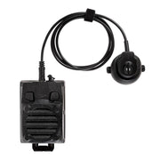 Tactical remote speaker mic with coiled cable for military and law enforcement radios