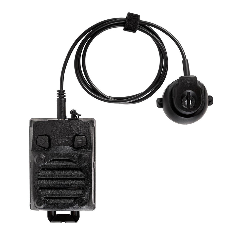 Tactical remote speaker mic with coiled cable for military and law enforcement radios