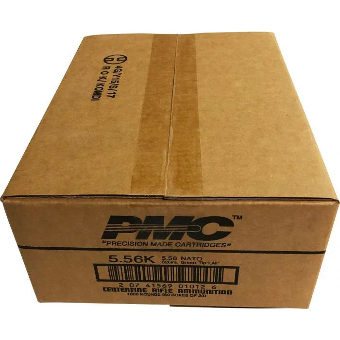 PMC X-TAC 5.56NATO Rifle Ammo - 62 Grain LAP 1000rd Case - Hoplite Armor