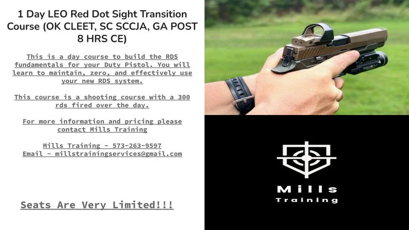 1 Day Red Dot Sight Pistol Class - Hoplite Armor