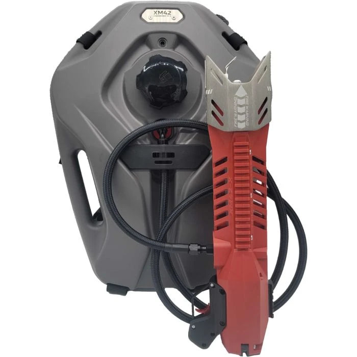 XM42-X Flamethrower with Backpack Tank - Red - Hoplite Armor
