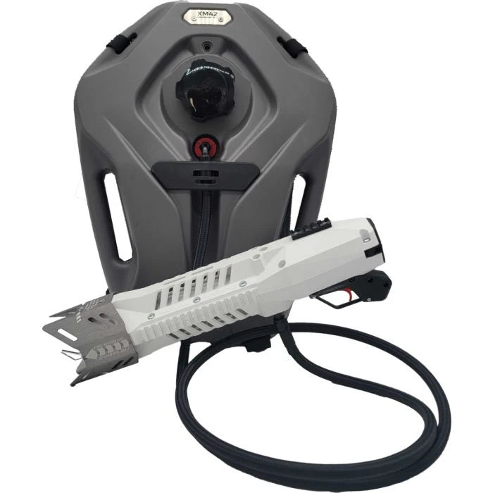 XM42-X Flamethrower with Backpack Tank - White - Hoplite Armor