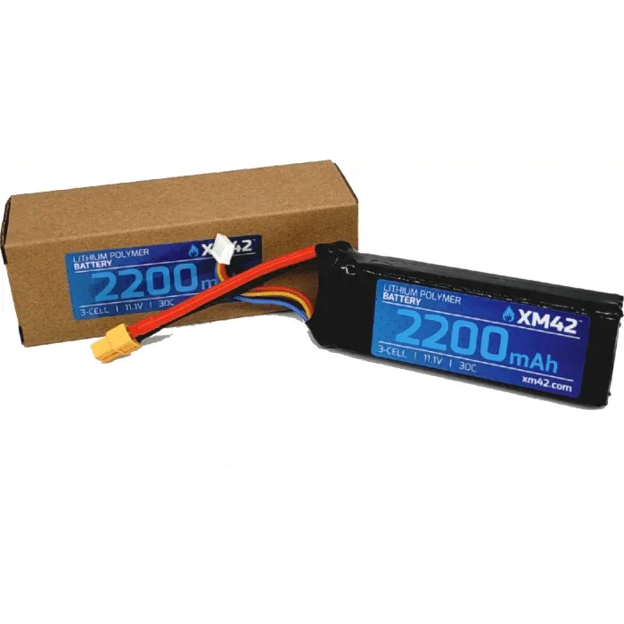 XM42 2200mAh 11.1V 30C 3 Cell Battery - Hoplite Armor