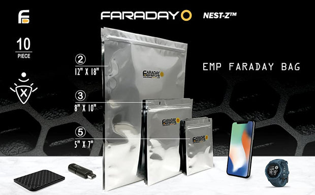 1pc XXX-Large NEST-Z 7.0 mil Heat Seal Faraday Bag (34 x 40)