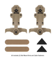 Ops-Core AMP Helmet Rail Mount Kit - Hoplite Armor