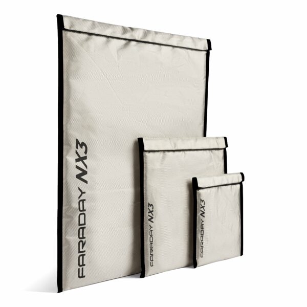 3pc Small Kit NX3 Triple-Layer CYBER Fabric Faraday Bags